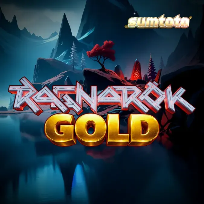 Tampilan visual slot Ragnarok Gold dengan latar belakang apokaliptik